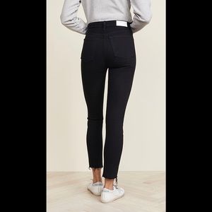 RE/DONE High Rise Ankle Crop | black | sz 27 NWOT